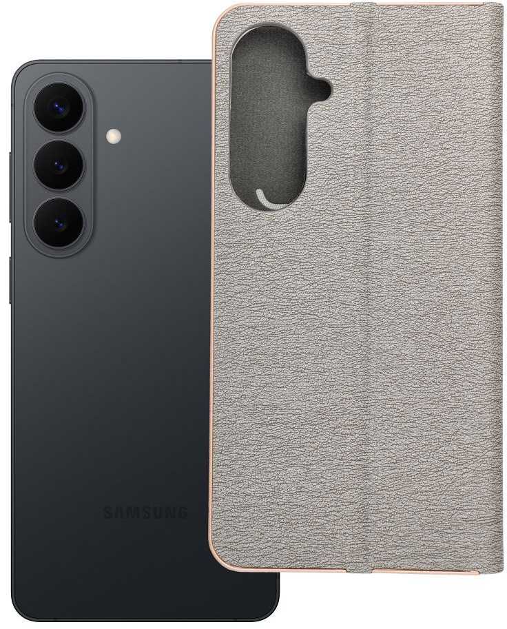 Oem Dėklas su klapką na Samsung S26 PLUS Luna Book Gold Sidabrinė