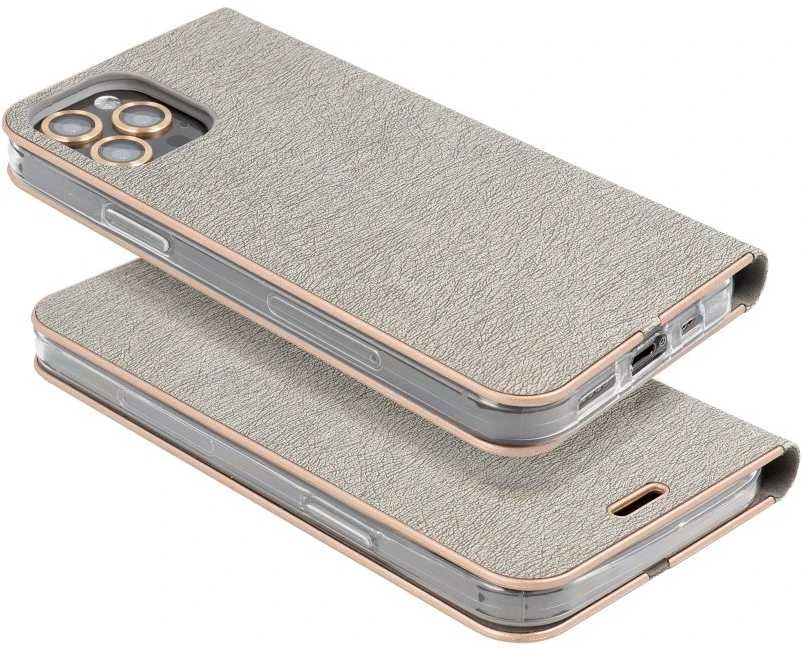 Dėklas Oem LUNA Book Gold skirtas Samsung Galaxy A26 5G sidabro spalvos