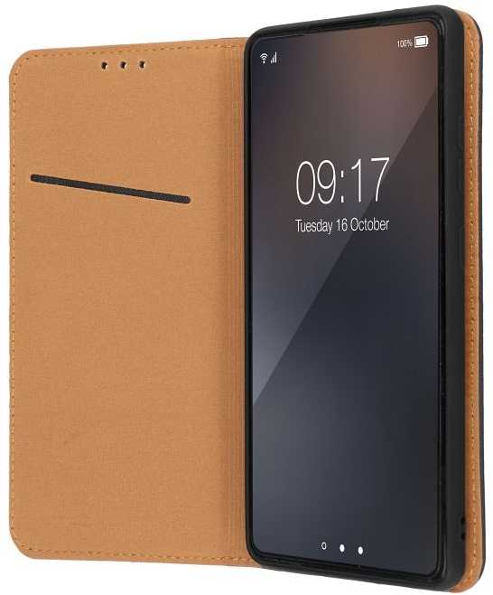 Oem Dėklas su klapką na Xiaomi Redmi NOTE 15 PRO 5G Smart Pro Book skórzane juoda