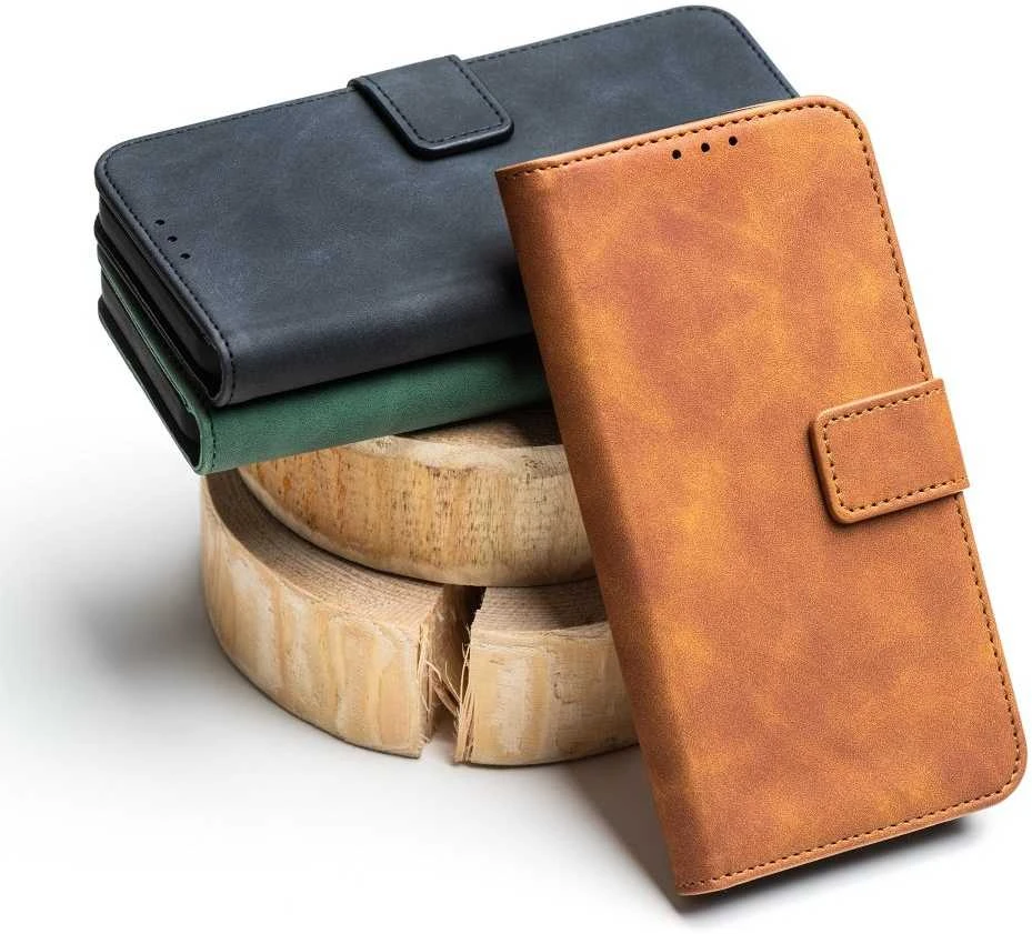 Forcell Oem TENDER Book Dėklas skirtas Samsung Galaxy S25 Plus rudos spalvos
