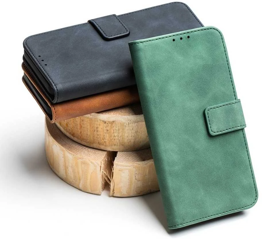 Oem Dėklas su klapką na Xiaomi Redmi NOTE 15 5G Tender Book žalia