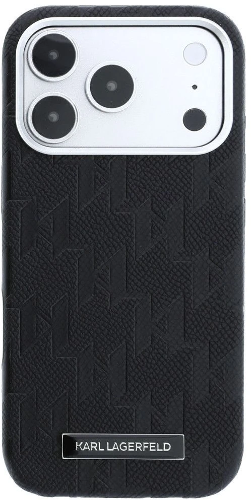 Dėklas Karl Lagerfeld case for IPHONE 18 Pro/17 Pro compatible with MagSafe (Mono Resin Logo) juodas