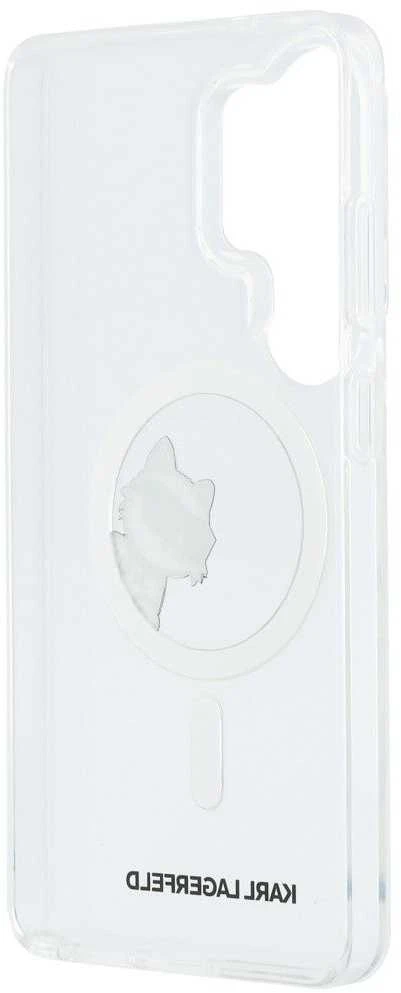 Karl Lagerfeld IML Choupette Peekaboo Logo Magnetic dėklas skirtas Apple iPhone Samsung Galaxy S26 Ultra skaidrus