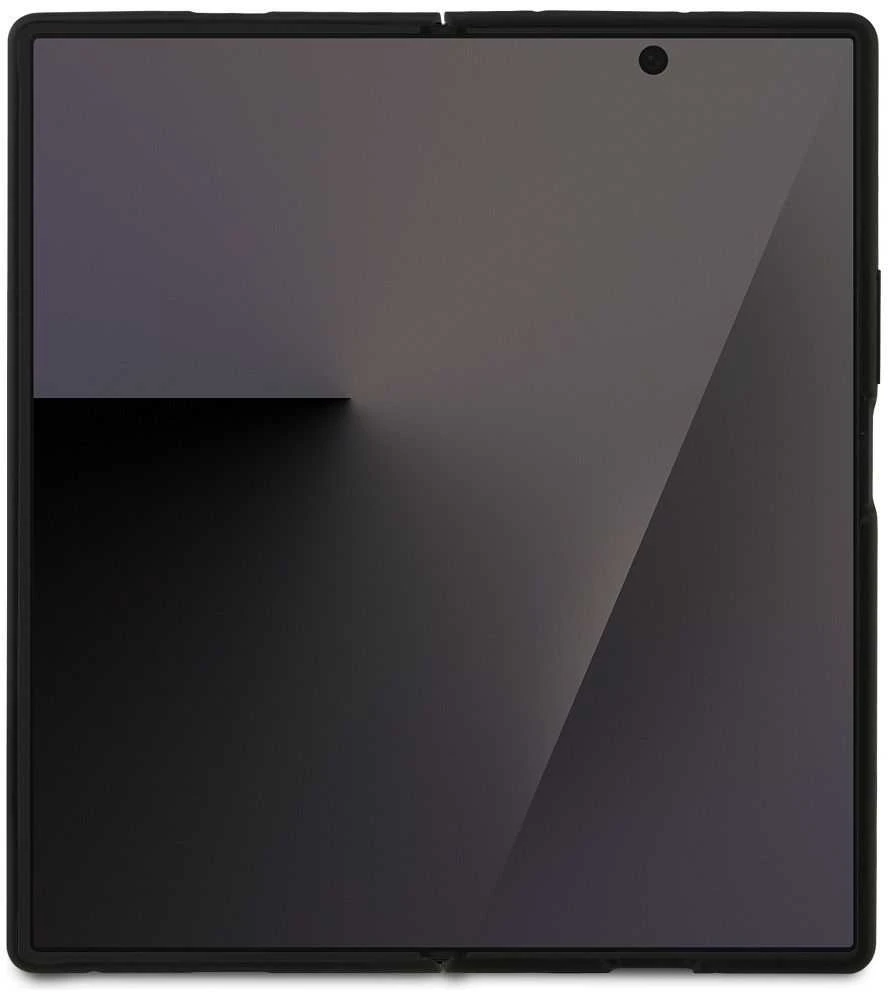 Karl Lagerfeld PU Saffiano Karl and Choupette dėklas skirtas Samsung Galaxy Z Fold 7 juodos spalvos