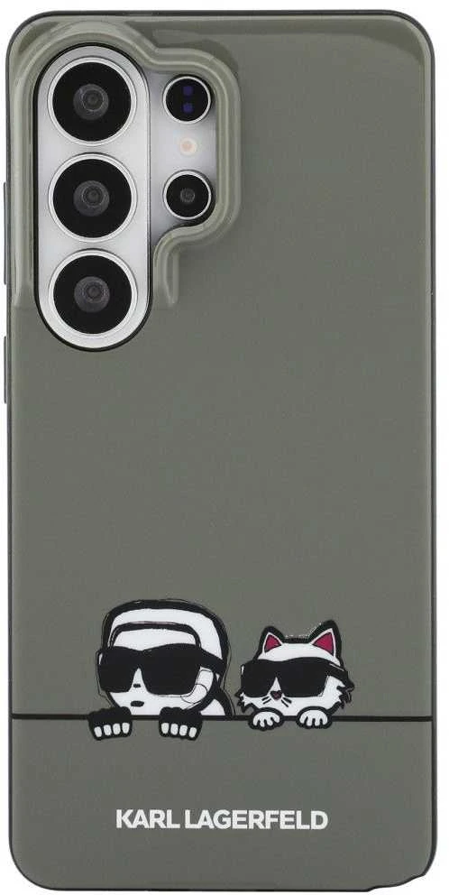 Karl Lagerfeld IML K&CH Peekaboo Logo Magnetic dėklas skirtas Apple iPhone Samsung Galaxy S26 Ultra juodos spalvos