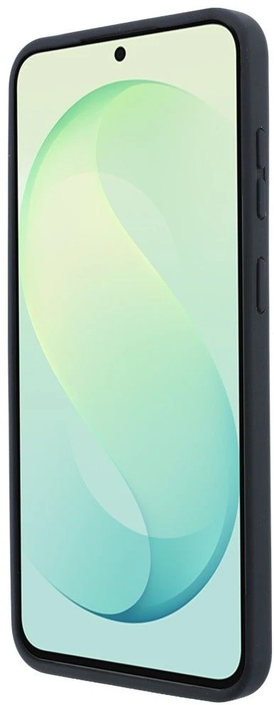 Karl Lagerfeld Liquid Silicone Double Heads magnetinis dėklas, skirtas Samsung Galaxy S26 FE, juodas