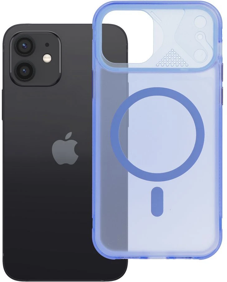 Oem Originalus „iPhone 12 Aurora“ dėklas, suderinamas su „MagSafe“ mėlynas