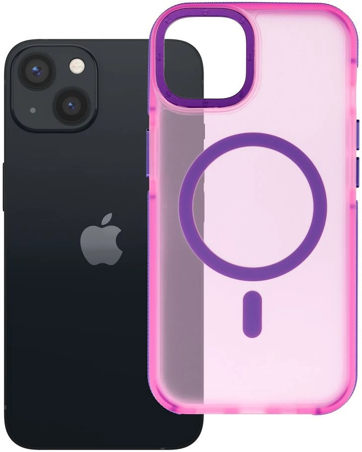 Dėklas Case for iPhone 13 / 14 Forcell F-Protect Vivid Premium compatible with MagSafe pink