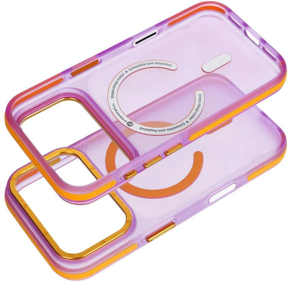 Dėklas iPhone 13 / 14 Forcell F-Protect Vivid Premium, suderinamas su MagSafe, violetinė