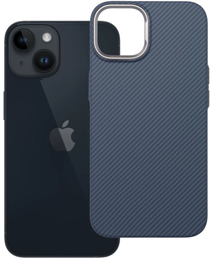 Oem Originalus „iPhone 13 / 14“ dėklas, K-Look, suderinamas su „MagSafe“ mėlynas