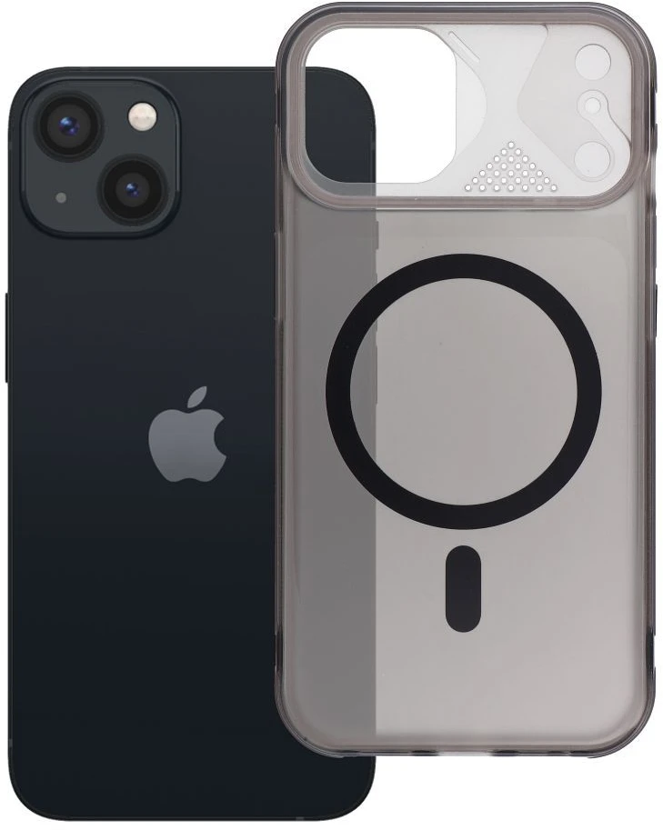 Originalus „iPhone 13 Aurora“ dėklas, suderinamas su „MagSafe“ juodas