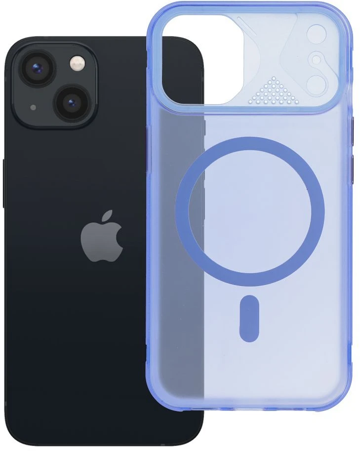Oem Originalus „iPhone 13 Aurora“ dėklas, suderinamas su „MagSafe“ mėlynas