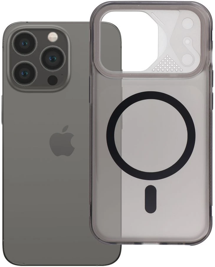 Oem Originalus „iPhone 13 PRO Aurora“ dėklas, suderinamas su „MagSafe“ ir juodas