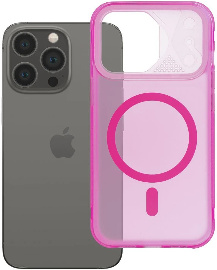 Hello Case Originalus „iPhone 13 PRO“ dėklas „Aurora“, suderinamas su „MagSafe“, rožinis