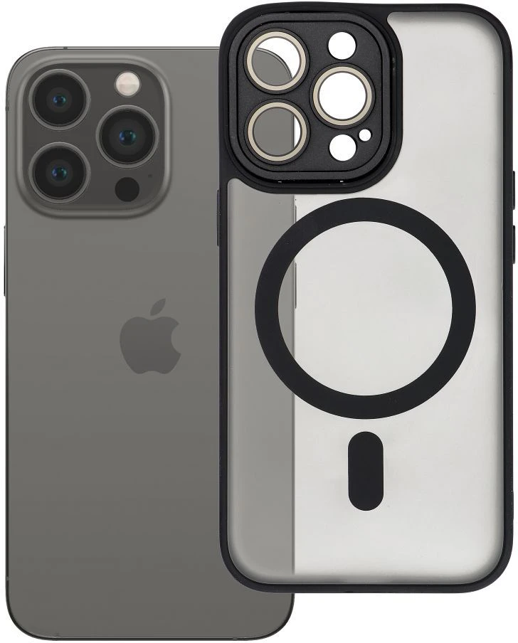Dėklas Oem Case for iPhone 13 PRO Variete Mag Cover compatible with MagSafe juodas