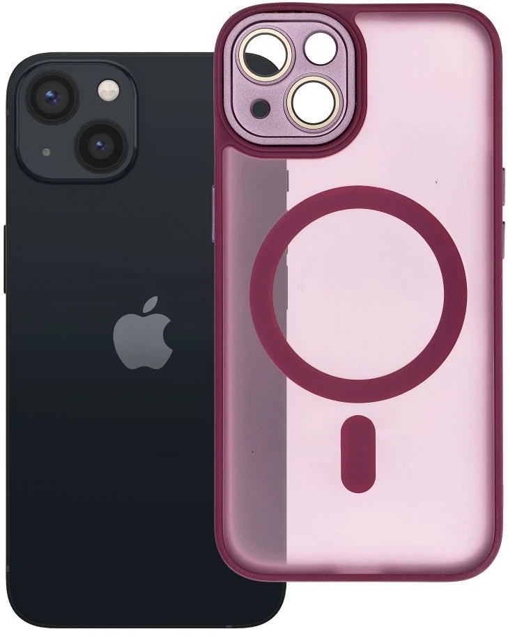 OEM dėklas, skirtas iPhone 13, Variete Mag dėklas, suderinamas su MagSafe violetine