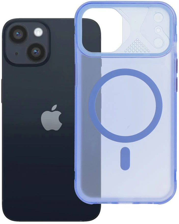 Oem Originalus „iPhone 14 Aurora“ dėklas, suderinamas su „MagSafe“ mėlynas