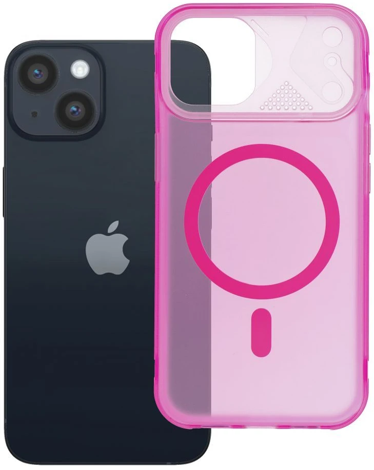 Hello Case Originalus „iPhone 14 Aurora“ dėklas, suderinamas su „MagSafe“, rožinis