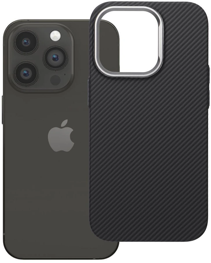 Oem Originalus „iPhone 14 PRO“ dėklas, K-Look, suderinamas su „MagSafe“ (juodas)