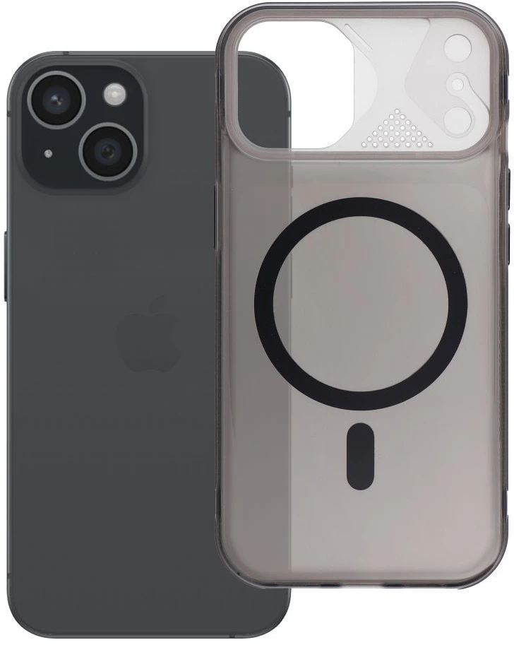 Oem Originalus „iPhone 15 Aurora“ dėklas, suderinamas su „MagSafe“ juodas