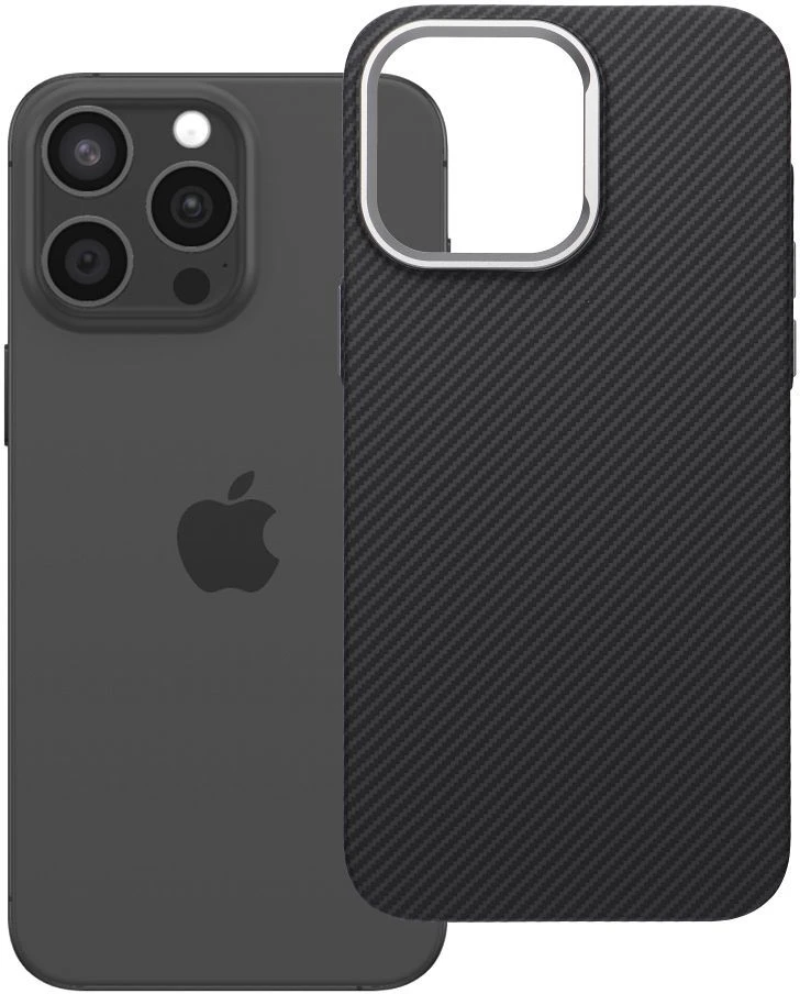 Oem Originalus „iPhone 15 PRO MAX“ dėklas, K-Look, suderinamas su „MagSafe“ juodas