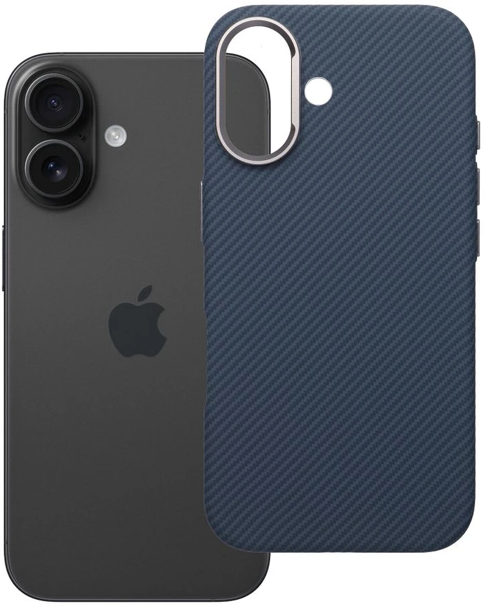 Oem Originalus „iPhone 16 K-Look“ dėklas, suderinamas su „MagSafe“ mėlynas