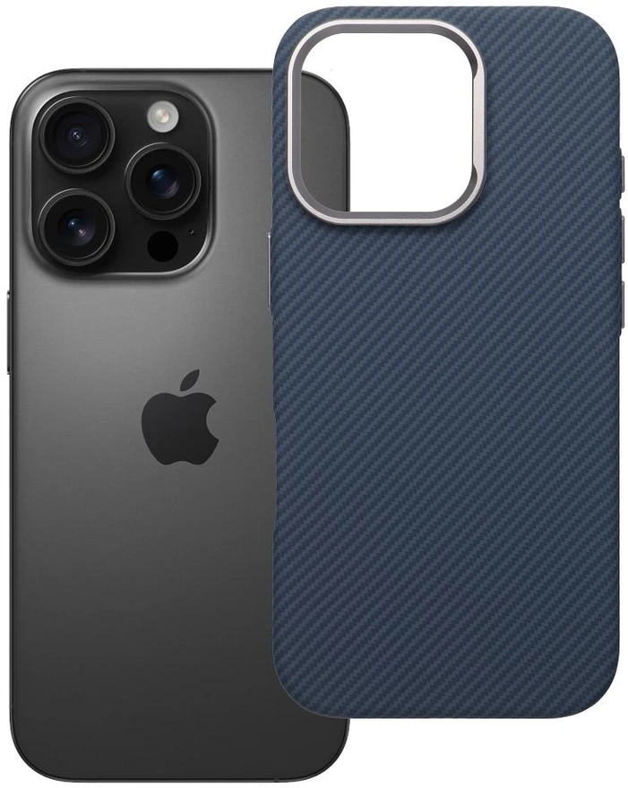 Oem Originalus „iPhone 16 PRO“ dėklas, K-Look, suderinamas su „MagSafe“ mėlynas