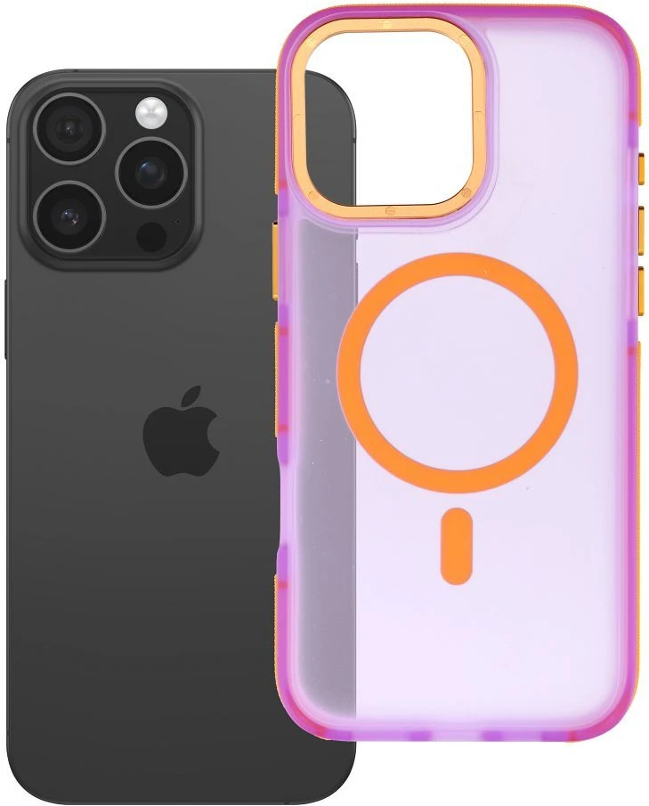 Dėklas Case for iPhone `16 Pro Max Forcell F-Protect Vivid Premium compatible with MagSafe violetinė