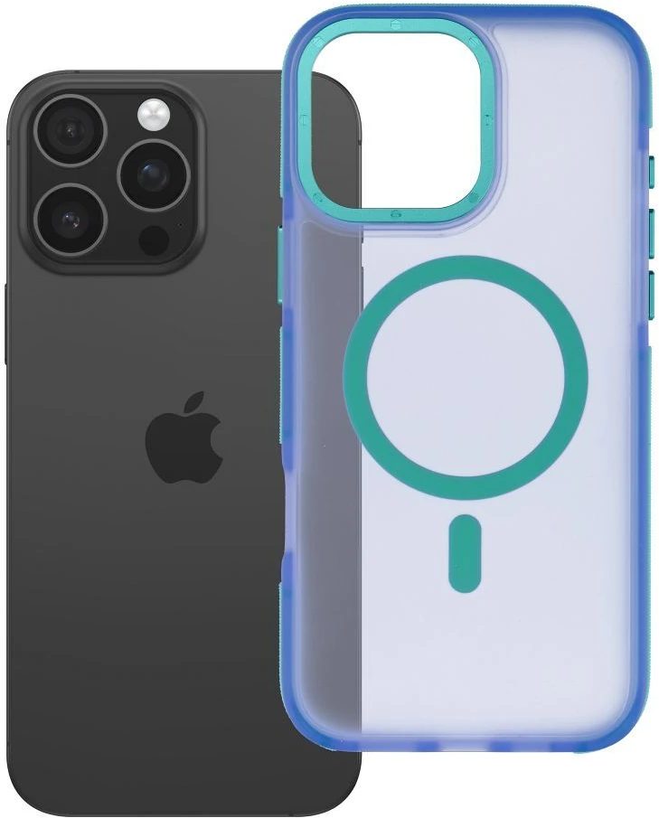 Dėklas Case for iPhone `16 Pro Max Forcell F-Protect Vivid Premium compatible with MagSafe mėlynas