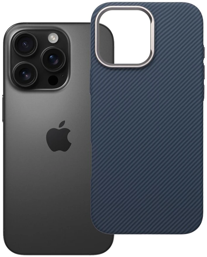 Oem Originalus „iPhone 16 PRO MAX“ K-Look dėklas, suderinamas su „MagSafe“ mėlynas