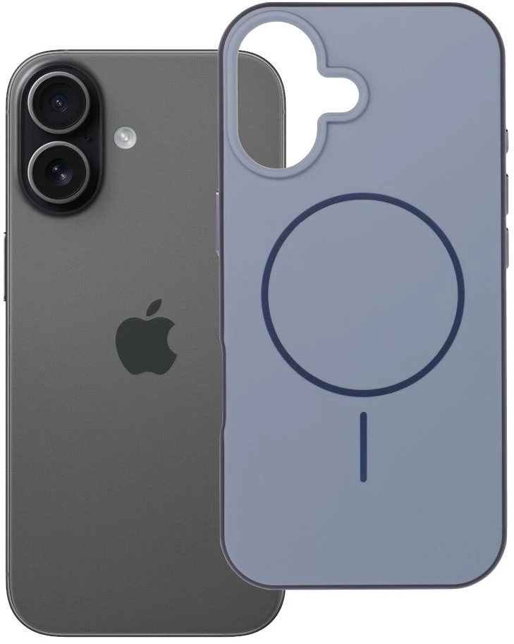 Dėklas iPhone 17 Forcell F-Protect Chromatic Premium, suderinamas su MagSafe, mėlynas