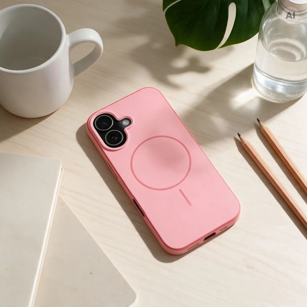 Dėklas iPhone 17 Forcell F-Protect Chromatic Premium, suderinamas su MagSafe, rožinės spalvos