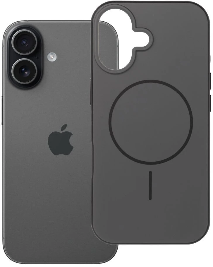 Dėklas iPhone 17 Forcell F-Protect Chromatic Premium, suderinamas su MagSafe, juodas