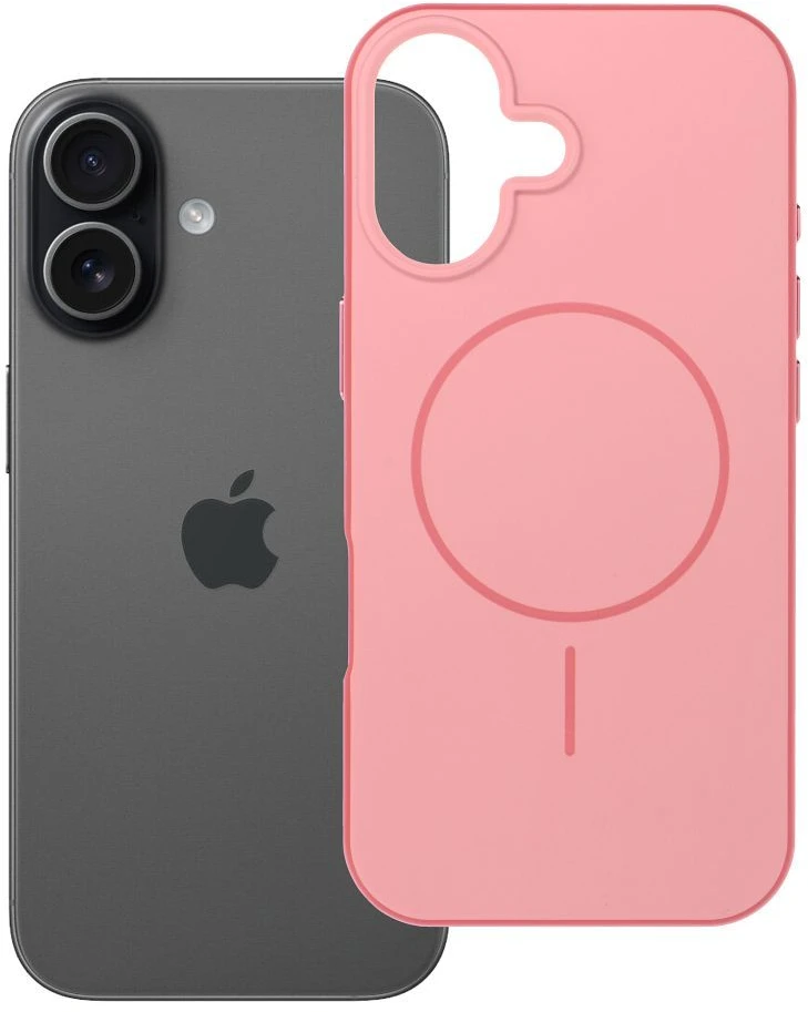 Dėklas iPhone 17 Forcell F-Protect Chromatic Premium, suderinamas su MagSafe, rožinės spalvos