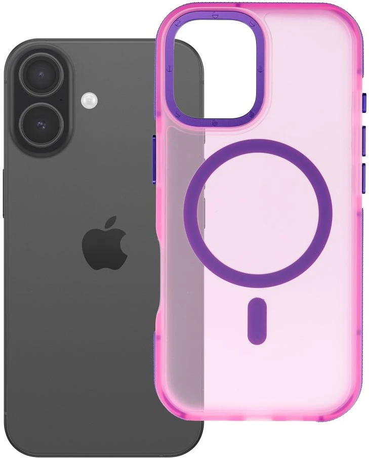 Dėklas iPhone 17 Forcell F-Protect Vivid Premium, suderinamas su MagSafe, rožinis