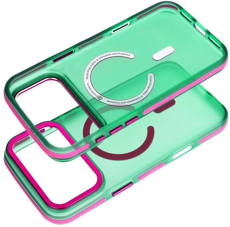 Dėklas iPhone 17 Forcell F-Protect Vivid Premium, suderinamas su MagSafe, žalias