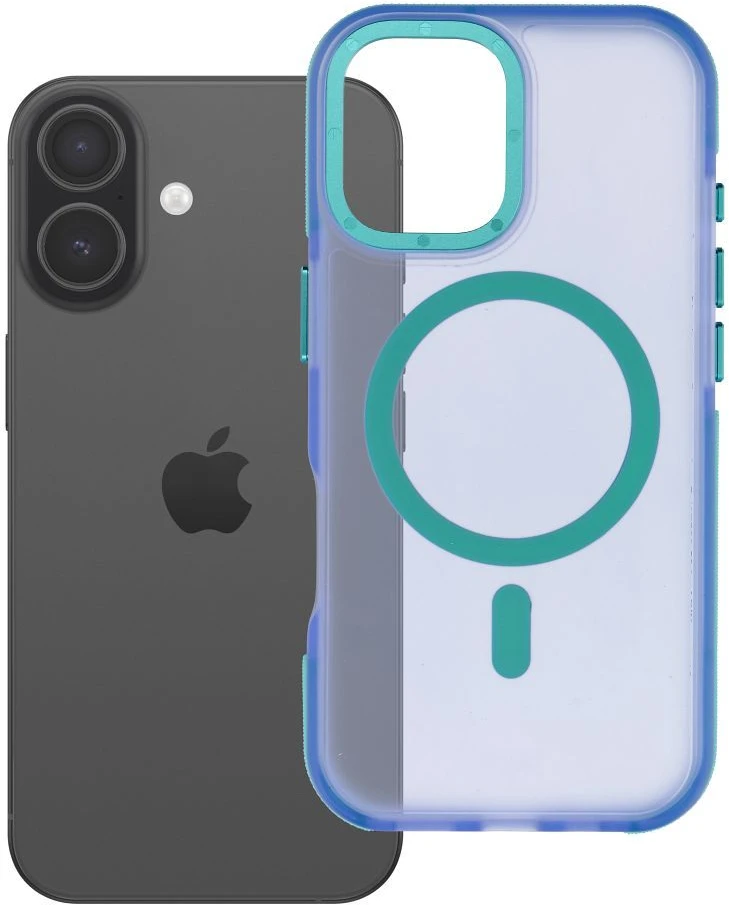iPhone 17 dėklas Forcell F-Protect Vivid Premium, suderinamas su MagSafe, mėlynas