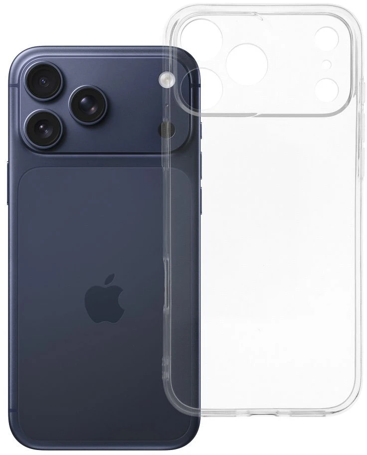 OEM dėklas, skirtas „iPhone 17 Pro / 18 Pro“, skaidrus, 2 mm dėžutė, skaidri