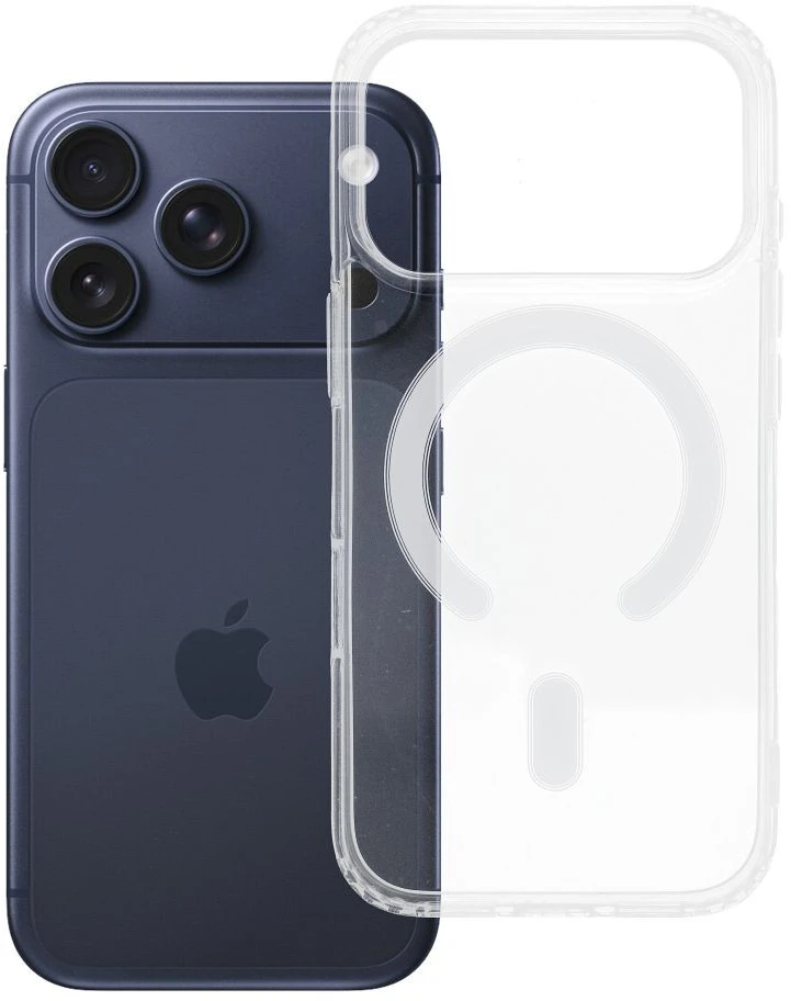 Oem dėklas, skirtas iPhone 18 Pro / 17 Pro Clear Mag Cover (MID), suderinamas su MagSafe, permatomas