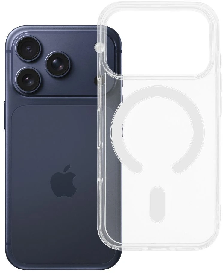 Oem Originalus „iPhone 17 Pro / 18 Pro“ dėklas, skaidrus „Mag“ dėklas (MID), suderinamas su „MagSafe“ permatomu dėklu