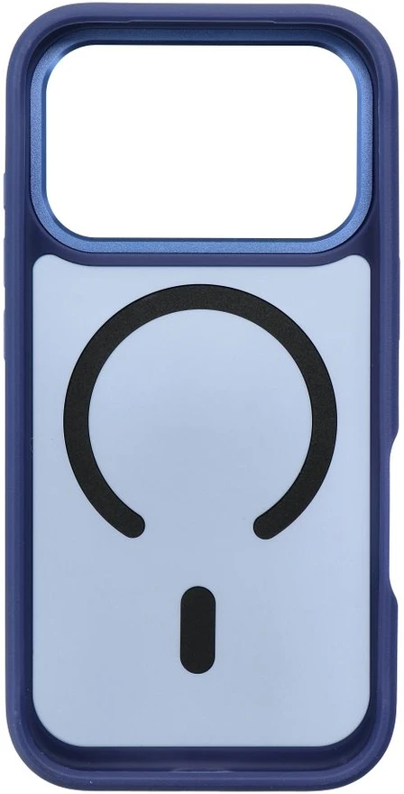 Dėklas, skirtas iPhone 18 Pro / 17 Pro Forcell F-Protect Smoke Hybrid Premium, suderinamas su MagSafe, tamsiai mėlynas