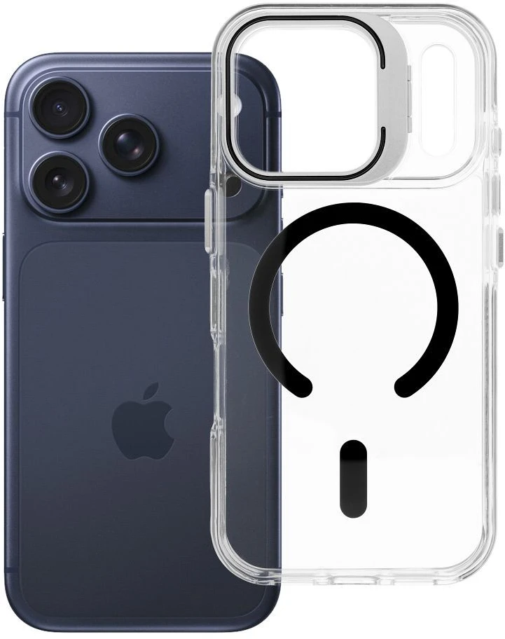 Oem dėklas, skirtas iPhone 18 Pro / 17 Pro Lens Mag Cover, suderinamas su MagSafe, juodas