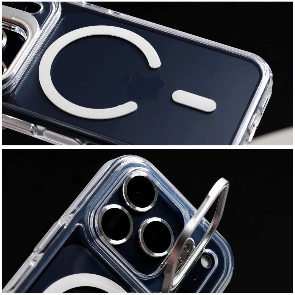 OEM dėklas, skirtas „iPhone 17 Pro / 18 Pro“ objektyvo dangteliui, suderinamas su „MagSafe“ baltais