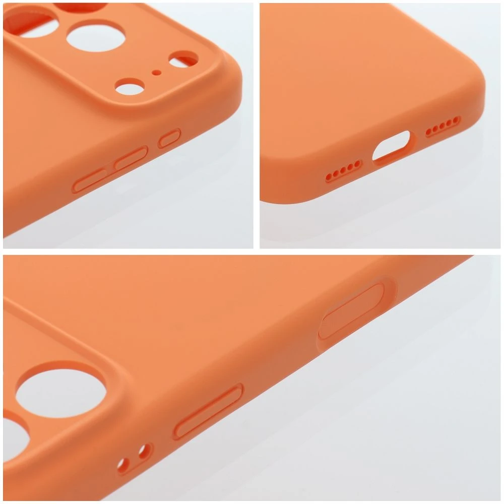 „iPhone 17 Pro / 18 Pro“ dėklas (žemas kameros kraštas), „Forcell F-Protect Rubber Premium“, suderinamas su „MagSafe“, oranžinis
