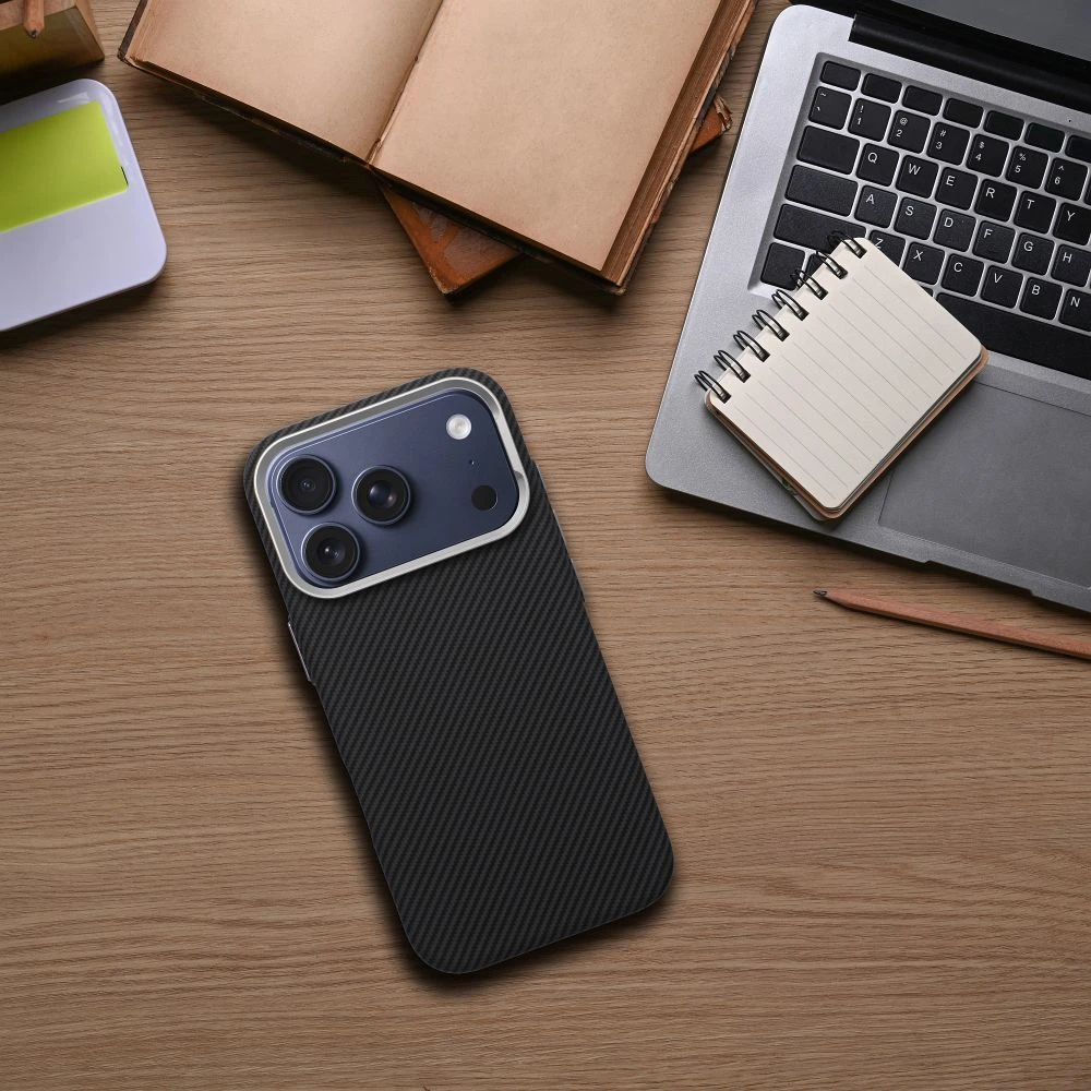 Oem Originalus „iPhone 17 Pro / 18 Pro“ dėklas (žemas kameros kraštas), „K-Look“, suderinamas su „MagSafe“ juodu v2