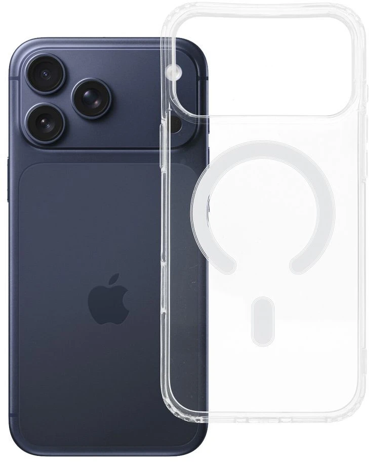 Oem Originalus „iPhone 17 Pro Max“ / „18 Pro Max“ dėklas, skaidrus „Mag“ dėklas (MID), suderinamas su „MagSafe“ permatomu dangteliu