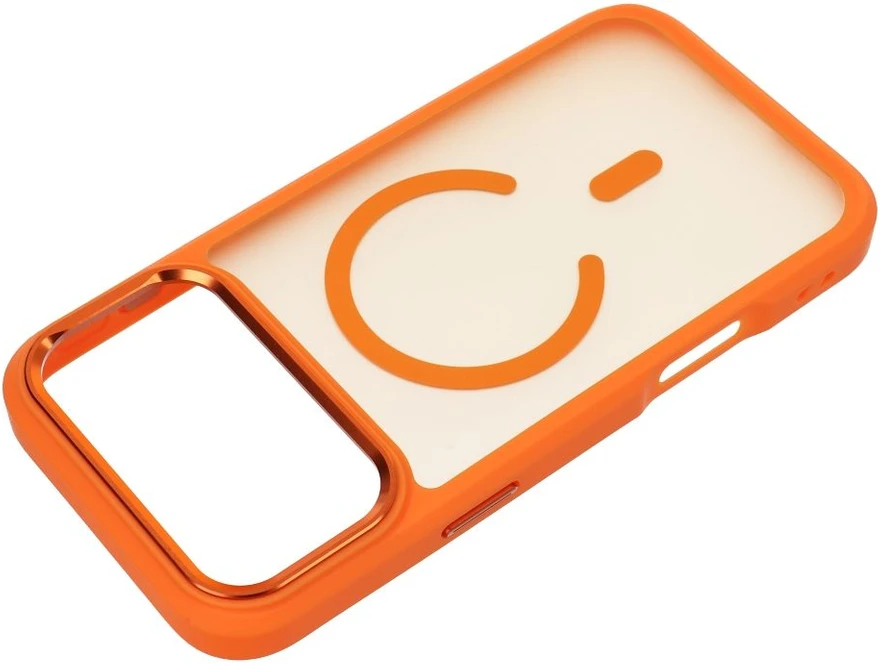 Dėklas Korpusas iPhone 17 Pro Max / 18 Pro Max Forcell F-Protect Smoke Hybrid Premium suderinamas su MagSafe oranžinė