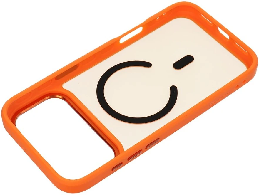 Dėklas Korpusas iPhone 17 Pro Max / 18 Pro Max Forcell F-Protect Smoke Hybrid Premium suderinamas su MagSafe oranžinė