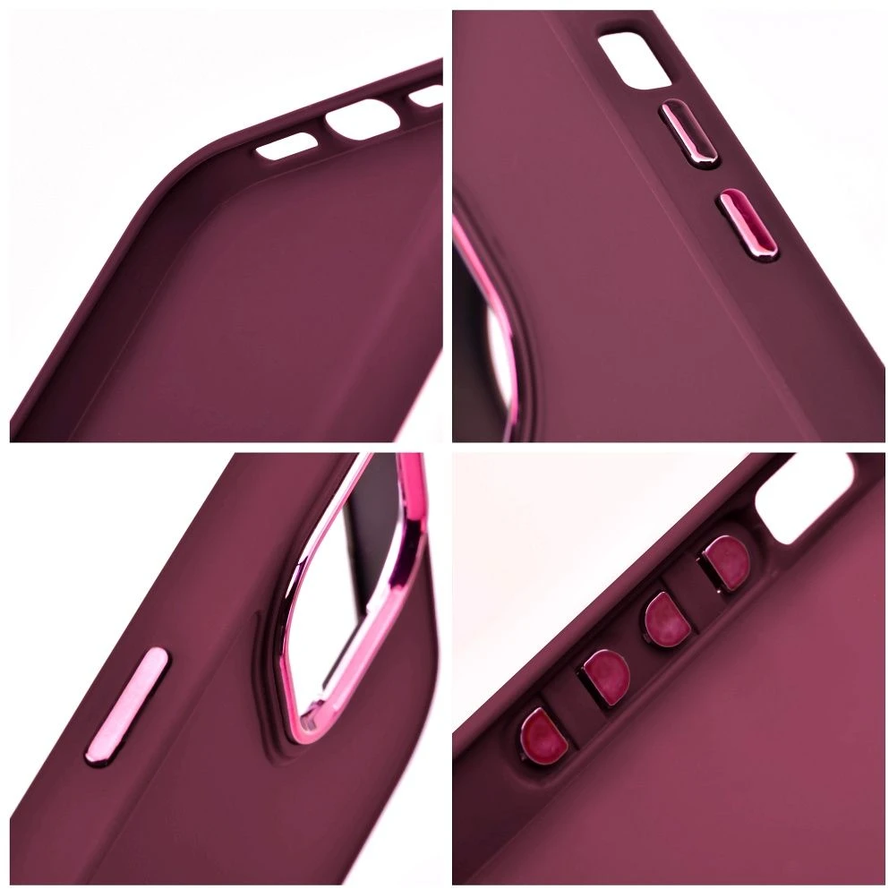 Dėklas Oem Case for iPhone 17 Pro Max / 18 Pro Max Frame dark cherry