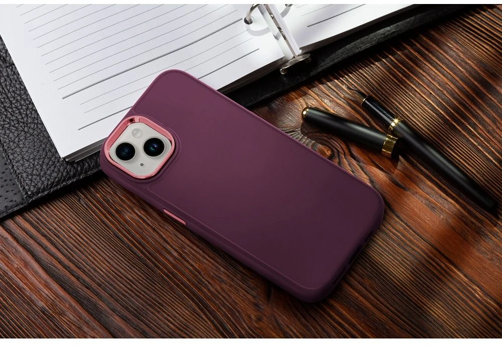 Dėklas Oem Case for iPhone 17 Pro Max / 18 Pro Max Frame dark cherry